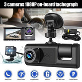 1080P Dual Lens Car Dash Cam Recorder G Sensor DVR Front And Rear Camera Video - Show Gadgets